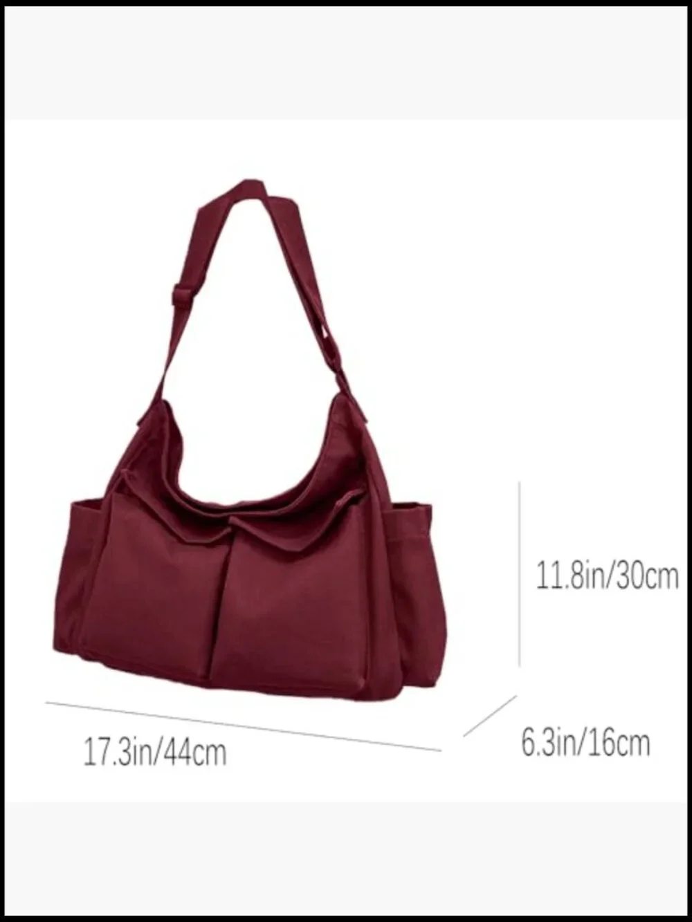 Canvas Messenger Bag Large Crossbody with Multiple Pockets Shoulder Tote for